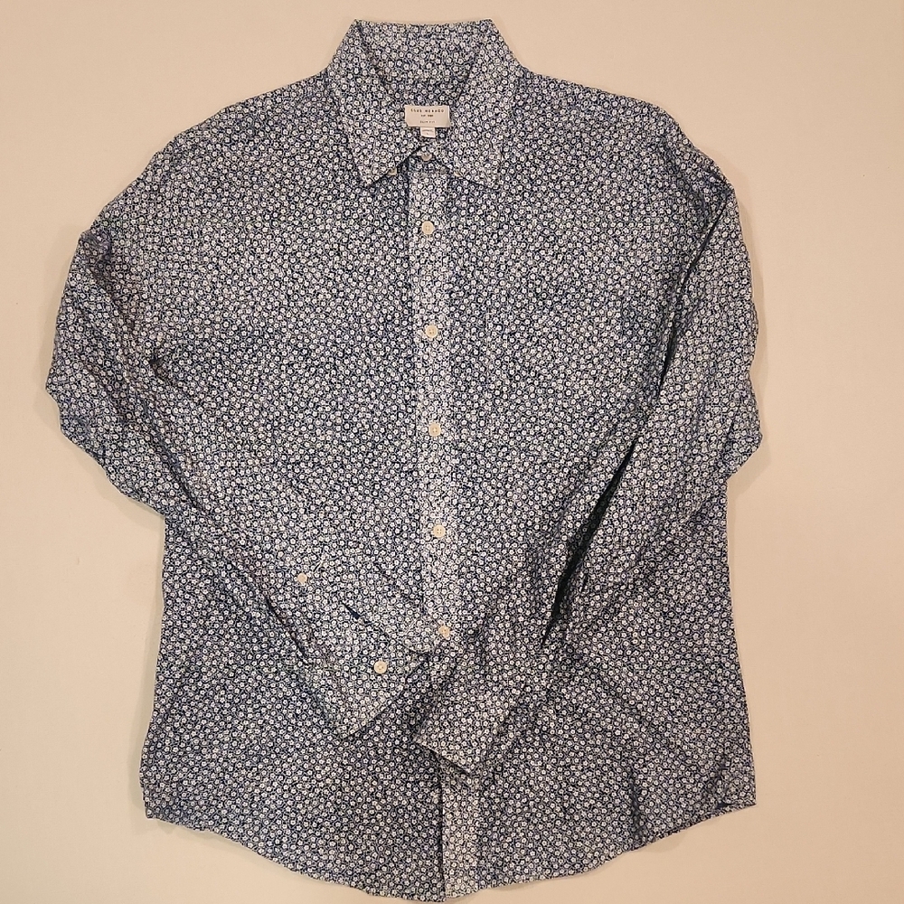 Club Momaco Men's Blue Floral Shirt